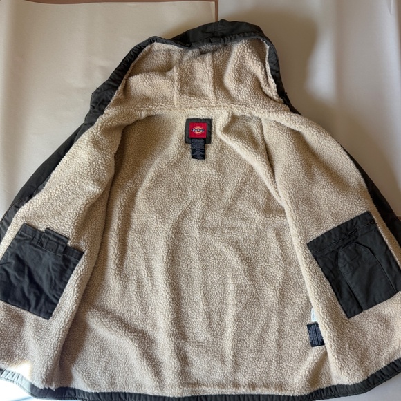 Dickies Sherpa Jacket with Hood in Slate 2XL - Picture 5 of 7